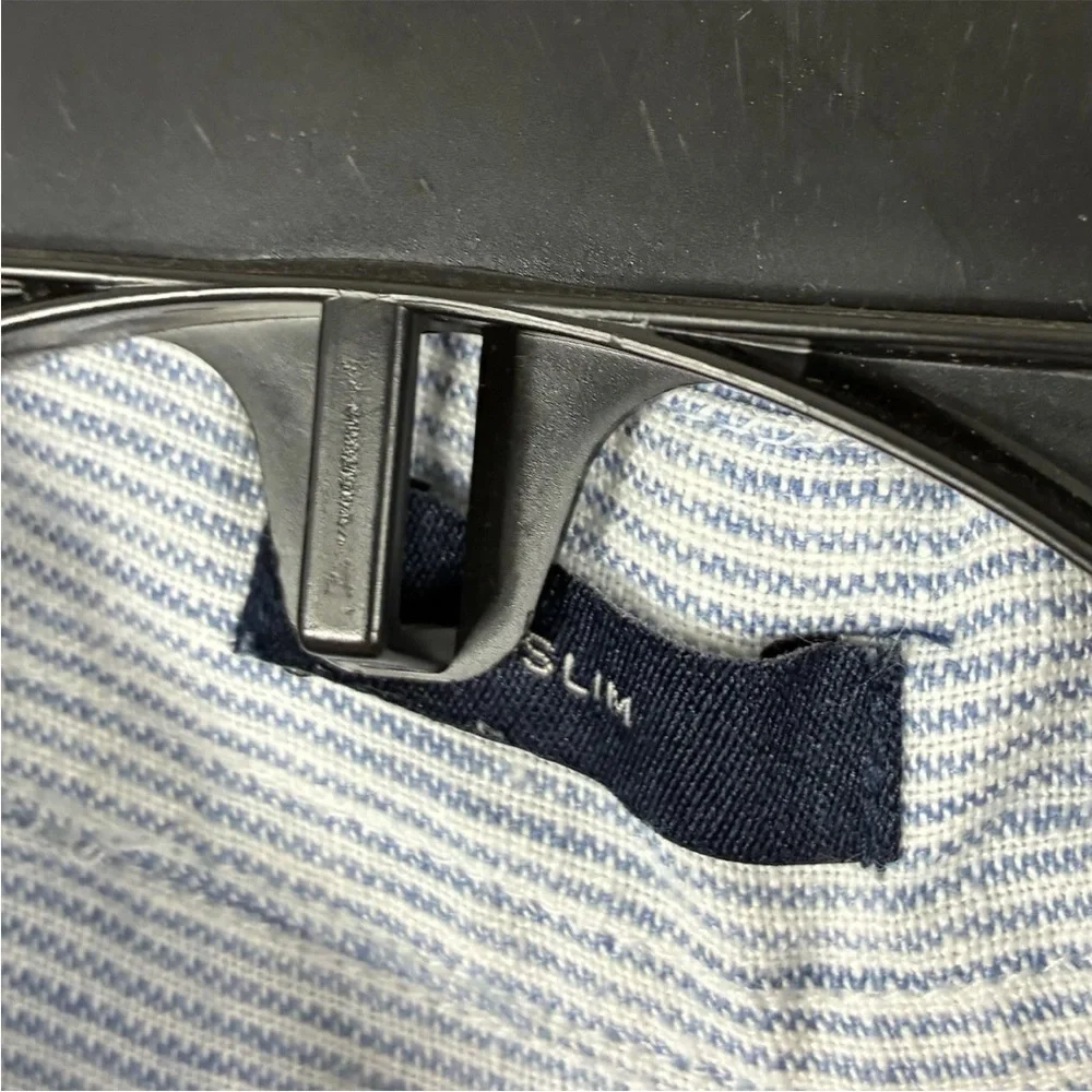 J Crew Blue Striped Linen Button Shirt Men’s S Long Sleeve Slim Fit Office Work